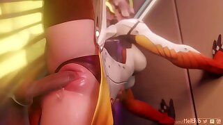Overwatch Mercy Fucked and Tracer Watches (HentaiSpark.com)